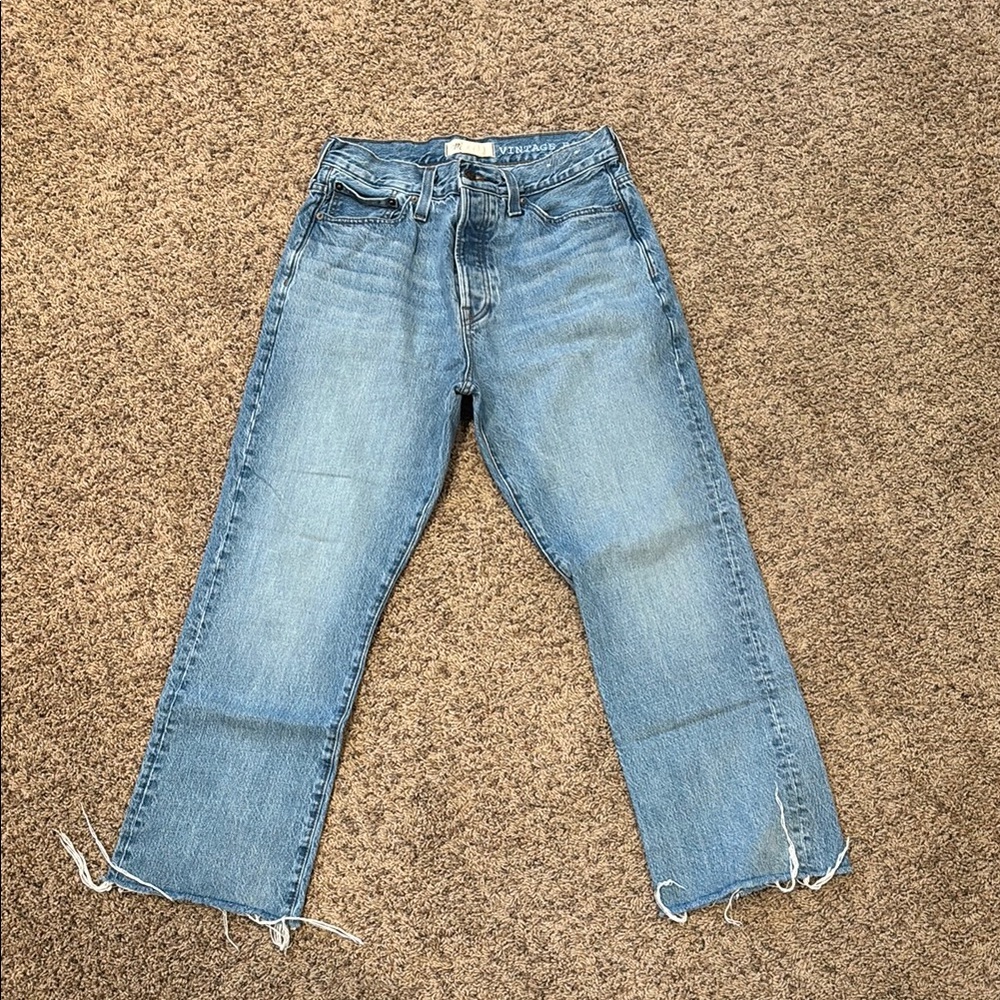 Madewell Blue Bootcut Jeans
